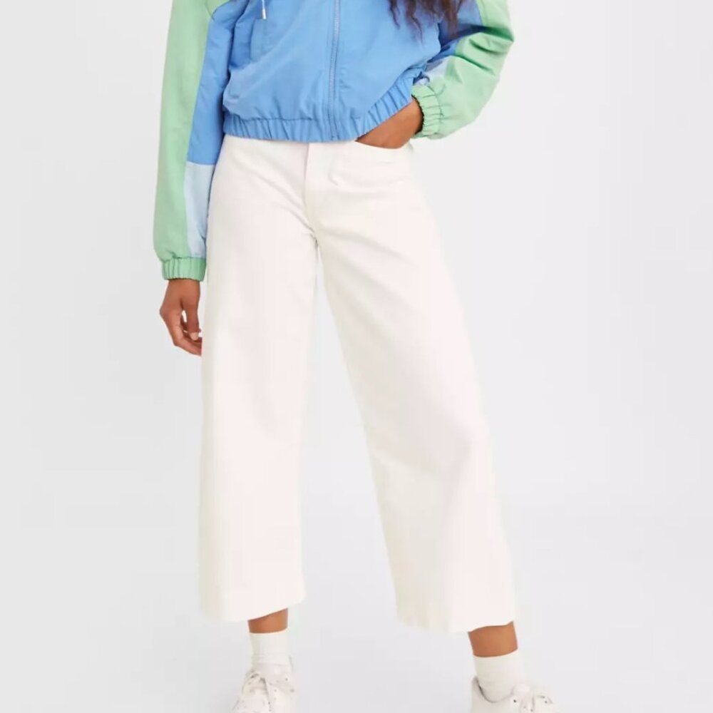 Levi's Ribcage Wide Leg Cropped Jeans Size 29